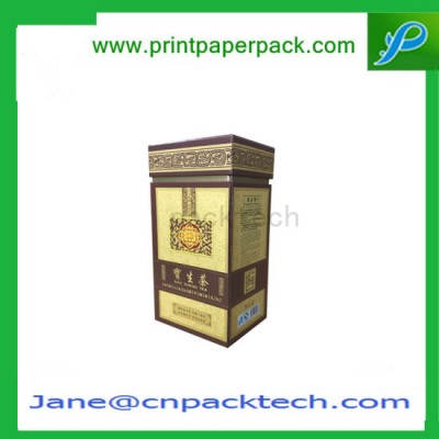 Custom Top and Bottom Fashion Wine Tea Packaging Gift Box